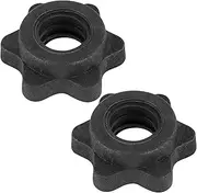 1 Pairs Dumbbell Hex Nut,Dumbbell Rod Nut,Spinlock Collars for Barbells Bars Training Sports