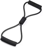 3 Pack Resistance Band,Exercise Bands Resistance,Figure 8 Fitness Resistance Band,Figure 8 Tensioner, Women's Men and Women Open Shoulder Arm B-Black