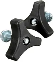 BAAQII 2 Pairs Replacement Triangle Handlebar Knob Nut and Bolt Set for Honda Lawn Mower & Many Lawn Machine