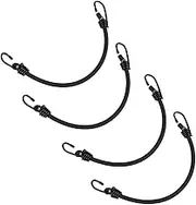 TEHAUX 4pcs Elastic Straps with Hooks Premium Bungee Ropes for Motorcycle Camping and Bike Durable and Versatile Cargo Tie Down for Long Journeys