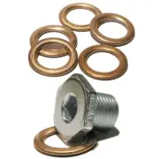 Peugeot Citroen Diesel HDI Oil Sump Plug & 5 Washers OE: 0311.21 0313.27 SP17W+