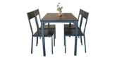 YES4HOMES 5 Piece Kitchen Dining Room Table and Chairs Set Furniture Black