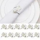 Pearl Decoration Napkin Rings Napkins Holder Table Decoration Wedding Kitchen