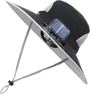 [Generic] Solar Fan Hat for Comfort and Sun Protection Sun Visor Hat with Fan Hat with Fan Built in Solar Cap with Fan
