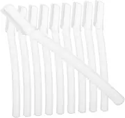 minkissy 1set Eyebrow Trimmer Set Eyebrow Shaper Eyebrow Razors for Women Manicure Kit Hair Clippers Face Eye Brow Razors for Women Facial Shavers Gel Beard Trimmer Eyeliner Abs White 10pcs