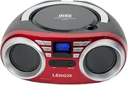 Portable CD Player (Red) 4W Speaker with FM Radio & AUX In