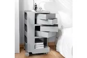 ArtissIn Storage Trolley Bedside Table 5 Tier Cart Boby Replica Grey