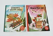 Set of 2 NEW Amazon Holiday Catalogs w/ Inserts Share the Joy Holiday Dash