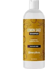 Lemon Sage Shampoo for Oily Hair - Sulfate Free Clarifying Shampoo for Build Up with Lemon Sage Keratin and Tea Tree Oil for Hair and Scalp Care - Deep Cleansing Rosemary Shampoo for Men and Women