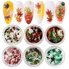 Art Sticker Glitter 3D Mix Style Christmas Tree Star Nail Sequins Snowflake