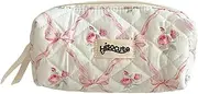Pencil Pouch for School - Floral Pencil Case | Floral Portable Cosmetic Bag | Soft Pencil Case | Girls Waterproof Cosmetic Bag, Soft Makeup Bag for School, Work, Travel