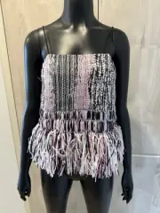 Thurley Fringe Detail Cami Top Size 8