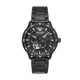 EMPORIO ARMANI 亞曼尼 Meccanico系列個性時尚機械男腕錶-黑(AR60054)