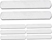 Gogogmee Weighted Steel Plates for Body Building Fitness Weightlifting Flat Steel Strips Adjustable for Home and Gym Workouts