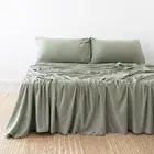 Bambury Size Double BedT Organica Sheet Set Sage Home Bedding Organic Cotton