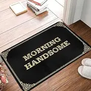 Farmhouse Door Mats Outdoor Morning Handsome Doormat Spring Welcome Mats Outdoor Cave Man Bar (Color : Colour, Size : 40X60CM)