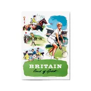 Britain - Land of Sport Vintage Advert Wall Art