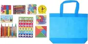 Tofficu Math Learning Kit Fraction Manipulatives Shapes Math Tools for Boys and Girls