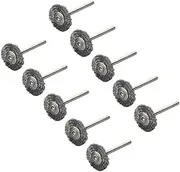 10 Pcs Wire Wheels Rotary Wire Brush Wire Wheel Brush to Rotate Brush Head Wen Wan