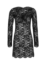 Rabanne Floral Lace Mini Dress - Black - 34 (UK6 / XS) 34 (UK6 / XS)