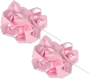 Dragon Dance Silk 1 Pair Thin Gymnastics Ribbons Kids Dance Ribbons Streamers Lightweight Solid Color Ribbons for Kids Artistic Dancing Show (Color : Pink, Size : 6M)