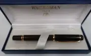 Waterman Le Man Briarood Dark Shade Fountain Pen 18K Medium Point Made In France