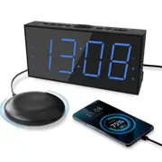 Roxicosly Super Loud Alarm Clock with Bed Shaker, Vibrating Alarm Clock for Heav
