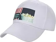 [FSCEV] Movie Clapboard and Popcorn Solid Color Curved Brimmed Duckbill Cap Men's and Women's Outdoor Sports Baseball Hat, White, One size