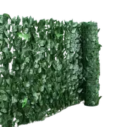Green Dill leaves Artificial Ivy Leaf Hedge Fence Screen Hedging 100x300CM Wall Cover