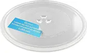 [DL-pro] Universal Microwave Plate 25.5 cm Turntable Plate Glass Plate Glass Plate Glass Turntable with 3 Knobs 255 mm Round Replacement for Microwave