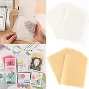 60 Sheet Vellum Paper Sheets 4.25x5.5 in Translucent Vellum Paper,100gsm Printable Tracing Paper for Invitation,Sketching and Card Overlays,Wedding Reception Invitations Envelopes Craft Vellum Paper