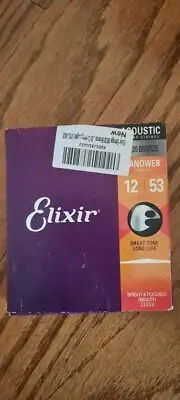 elixir acoustic guitar strings 12-53