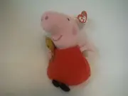 TY BEANIE BABIES BUDDY~PEPPA~PEPPA PIG~10"~NEW~2015~MWMT~FREE S/H