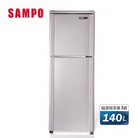 在飛比找Yahoo奇摩購物中心優惠-SAMPO聲寶 140公升1級定頻二門電冰箱SR-C14Q(