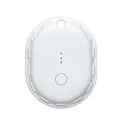 Laser Mini Smart Tag Bluetooth Tracker, Works with Apple Find My, IPX7 Waterproof, Replaceable Battery, Track and Locate Keys, Bags, Luggage, and More (White)