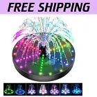 Eco-Friendly Solar Fountain with Colorful LED Lights & Water Protection Sensor