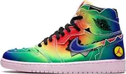 [Nike] Jordan Mens Air 1 Retro High Og J Balvin Dc3481 900 - Size, Multi-color/Black/Pink Foam/Mu, 10
