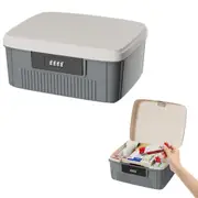 4-Digit Combination Lock Key Box Safe Storage Case Money Box Storage Safe