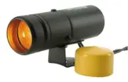 Auto Meter Shift-Lite Black amber lens and yellow boot AU5334