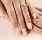 24 pcs Nude Pink Matte Press-on Nail Set / Medium Square