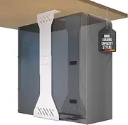 Heavy Duty Under Desk PC Holder – Up to 77 lbs Load Capacity - Adjustable Computer Tower Holder - Under Desk Computer Mount (White)
