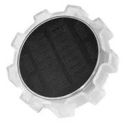 2 Pack Solar Fence Deck Driveway Step Wall Washer Yard Garden Decoration Light