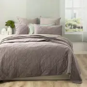 Renee Taylor Attwood Vintage Stone Washed Cotton Quilted Coverlet set