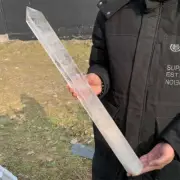 5.26LB Natural Clear Quartz Obelisk Quartz Crystal Point Wand Tower Healing