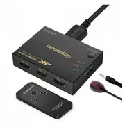 Simplecom CM303 3 Way HDMI 2.0 Switch 3 In 1 Out Splitter HDCP 2.0 4K 60Hz HDR