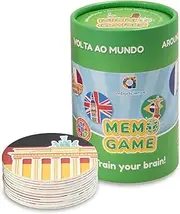 Ambarscience Memo Games Vuelta ao Mundo - Educational Memory Game for Couples with 40 Pieces, for Children 3+