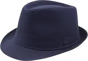 [HAMKVBPR] Men's Jazz Hat Summer Solid Color Men's and Women's Jazz Hats Outdoor Sun Protection and Sunshade Cloth Hats Mens Panama Hat