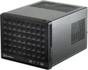 Ultra Compact Mini-Itx Computer Case with Mesh Front Panel Black (SST-SG13B-USA)