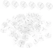 ARTIBETTER 50Pcs Spring Cord Locks for Clothing and DIY Double Design Sturdy Fasteners for Drawstrings Hoodies Sweatpants Easy to Install Replacement for Broken Cord Stoppers