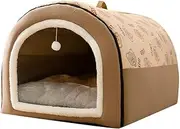 Winter Dog Kennel Warm Dog House Mat Detachable Washable Dogs Bed Nest Deep Sleep Tent for Medium Large Dogs House S